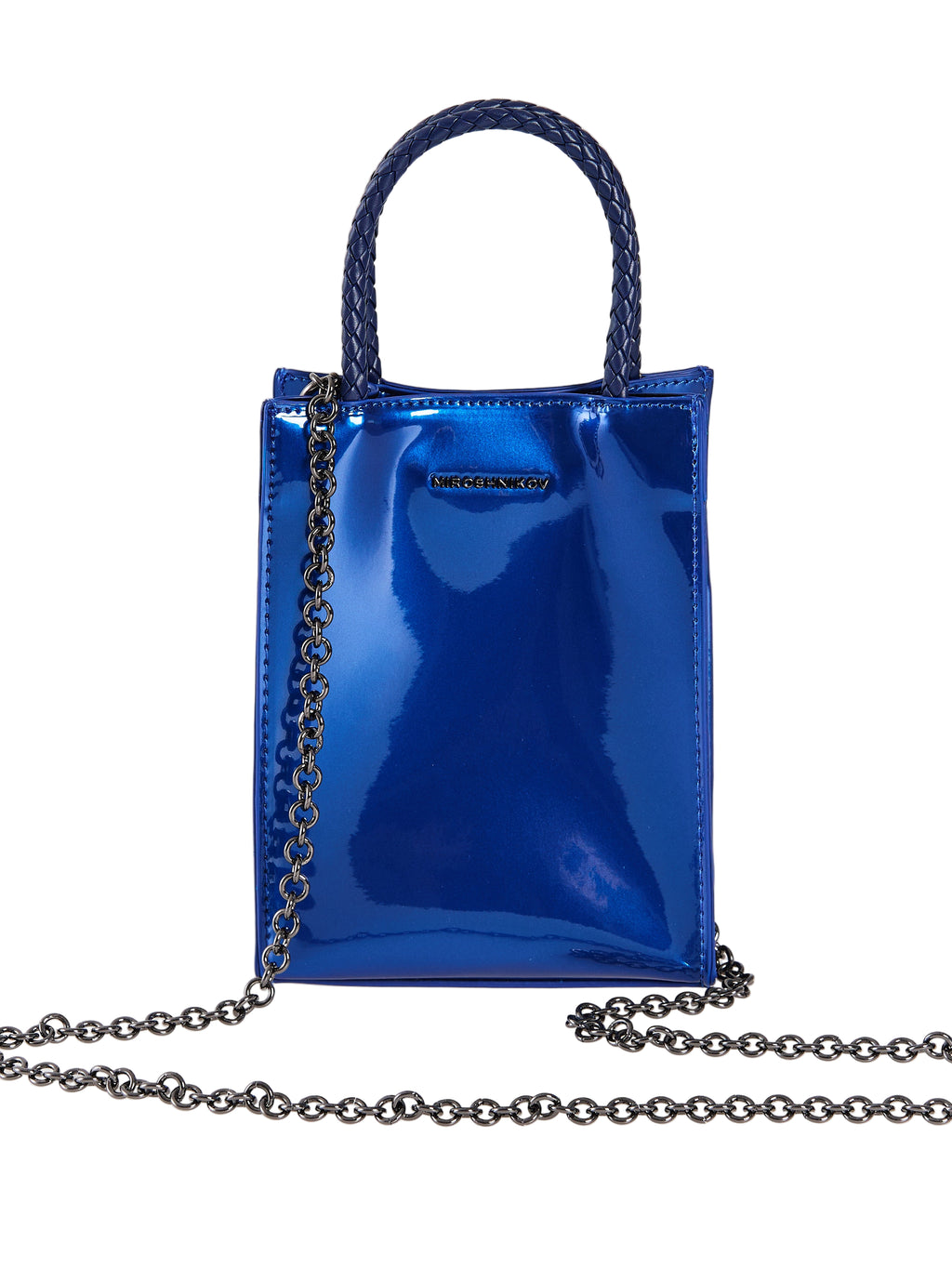 MIROSHNIKOV Mini Shopper — Blue Glossy