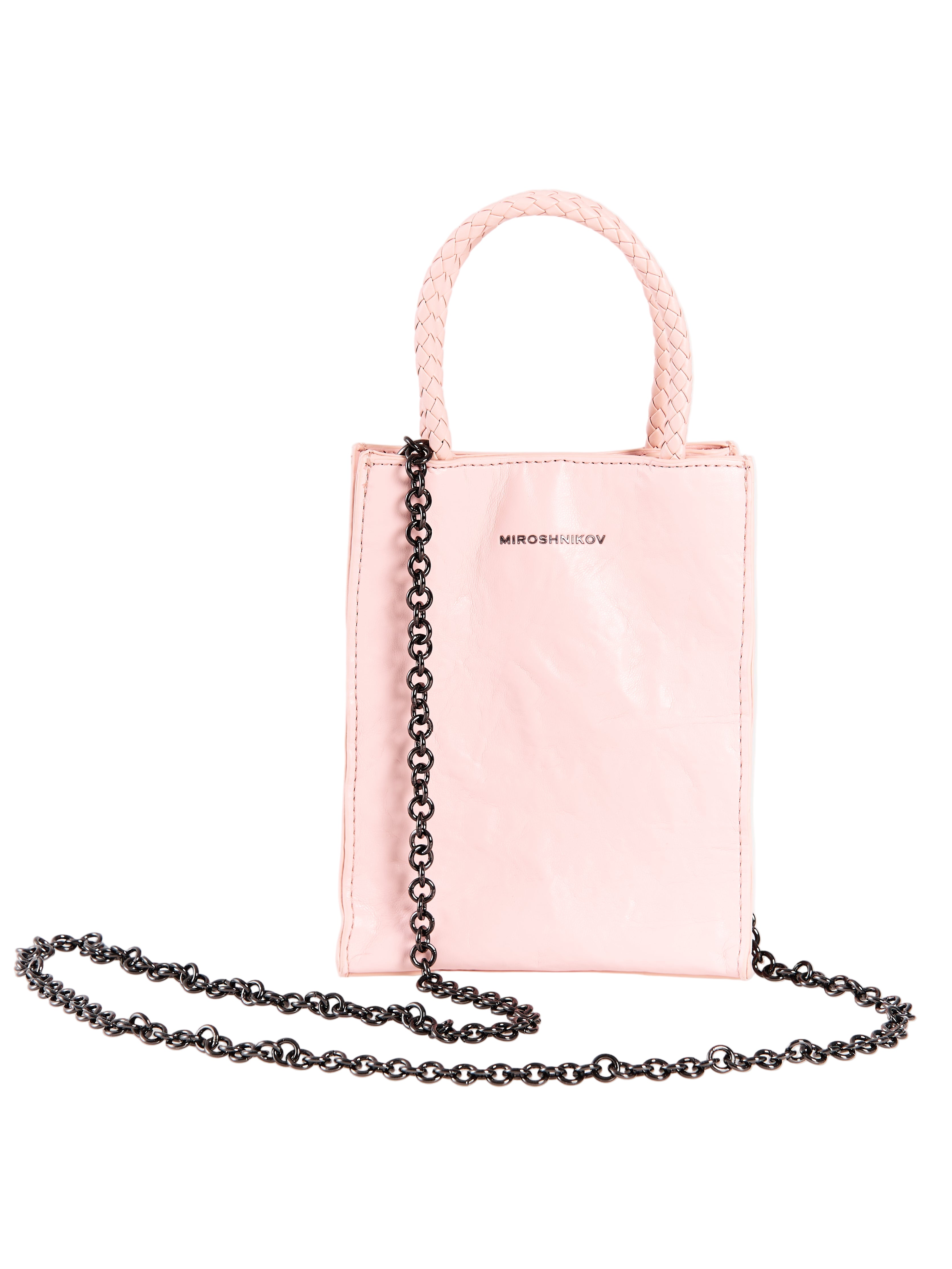 MIROSHNIKOV Mini Shopper — Pink Glossy