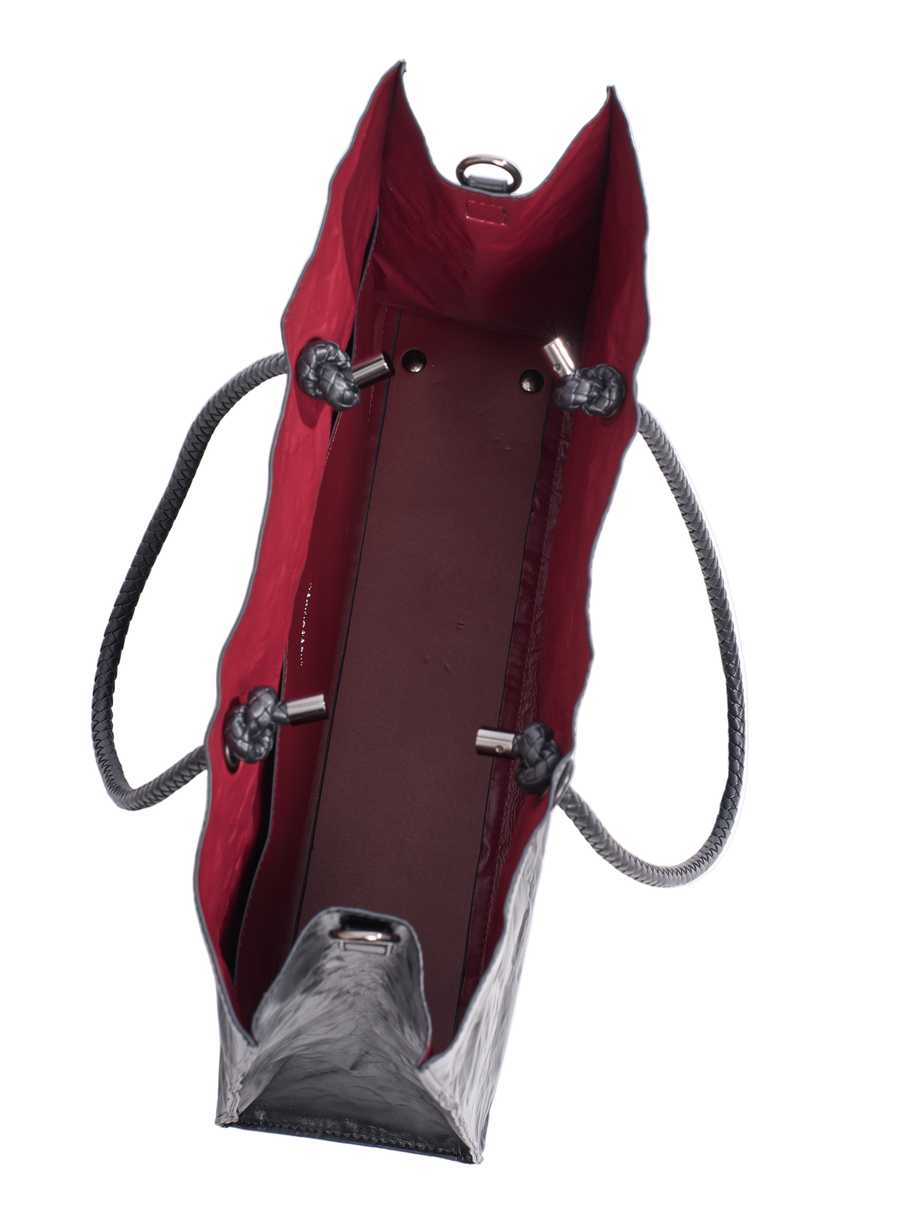 MIROSHNIKOV Large Shopper — Black 1/ Red Interior