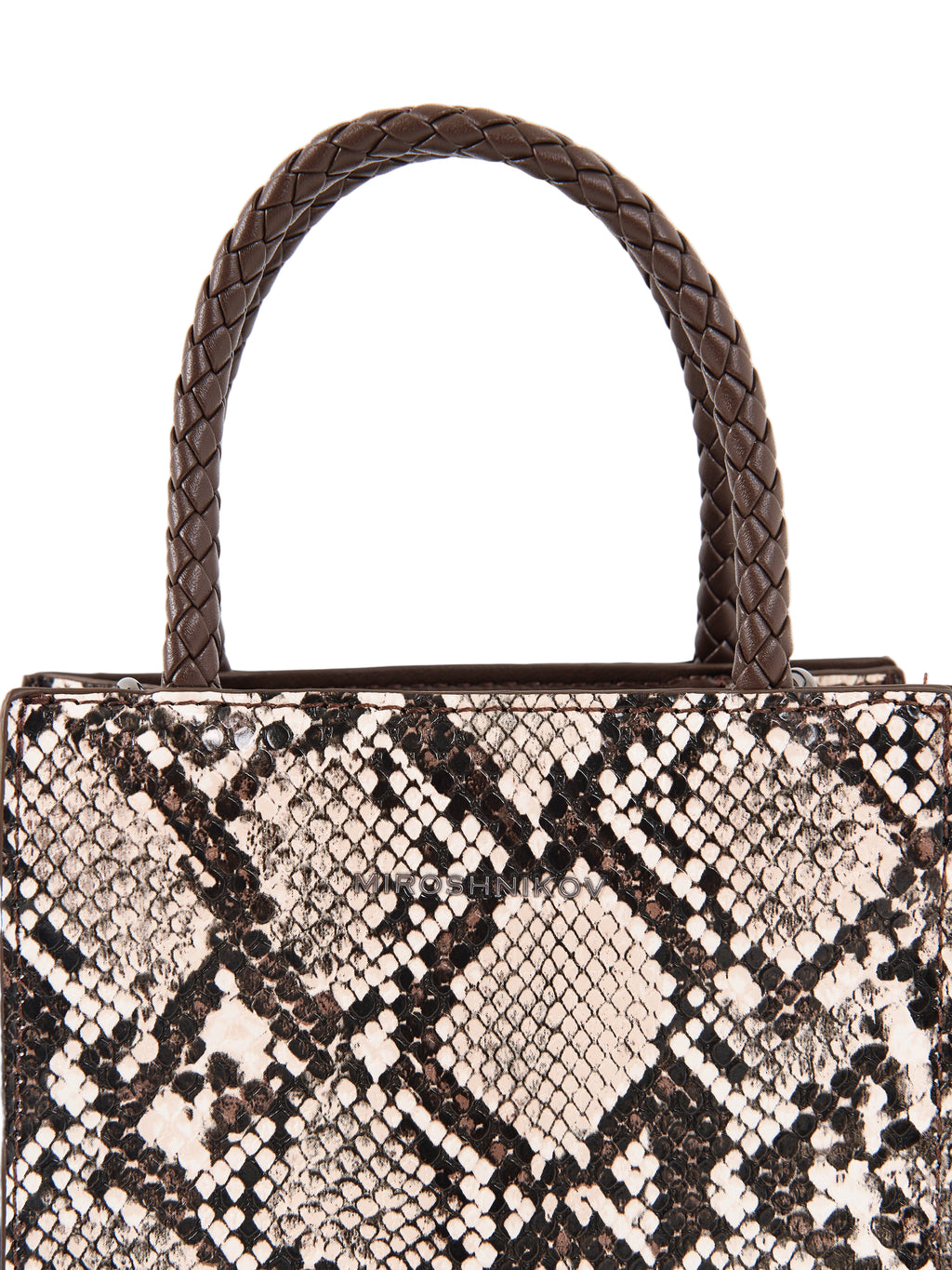 MIROSHNIKOV Mini Shopper — Python Beige