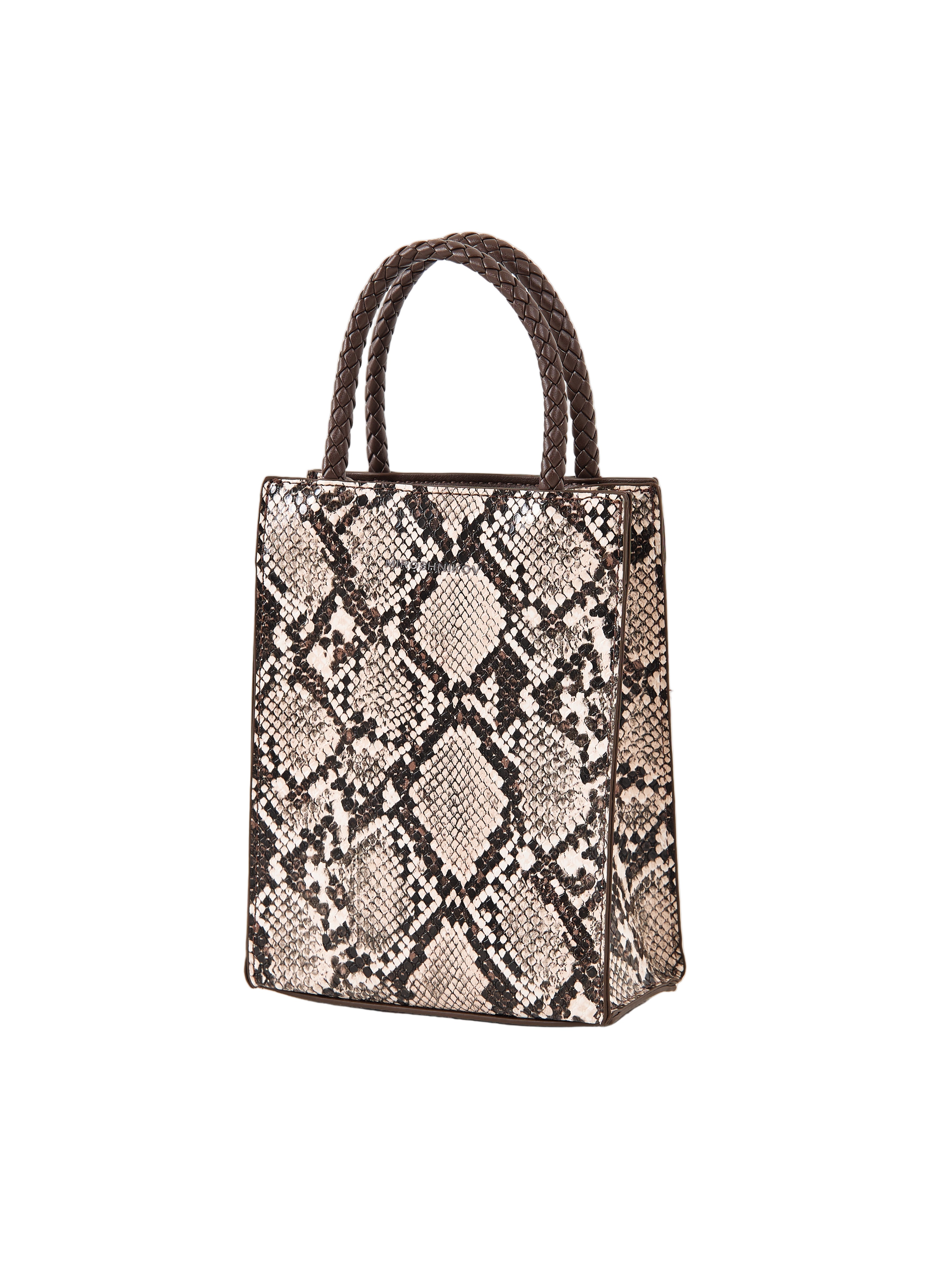 MIROSHNIKOV Mini Shopper — Python Beige