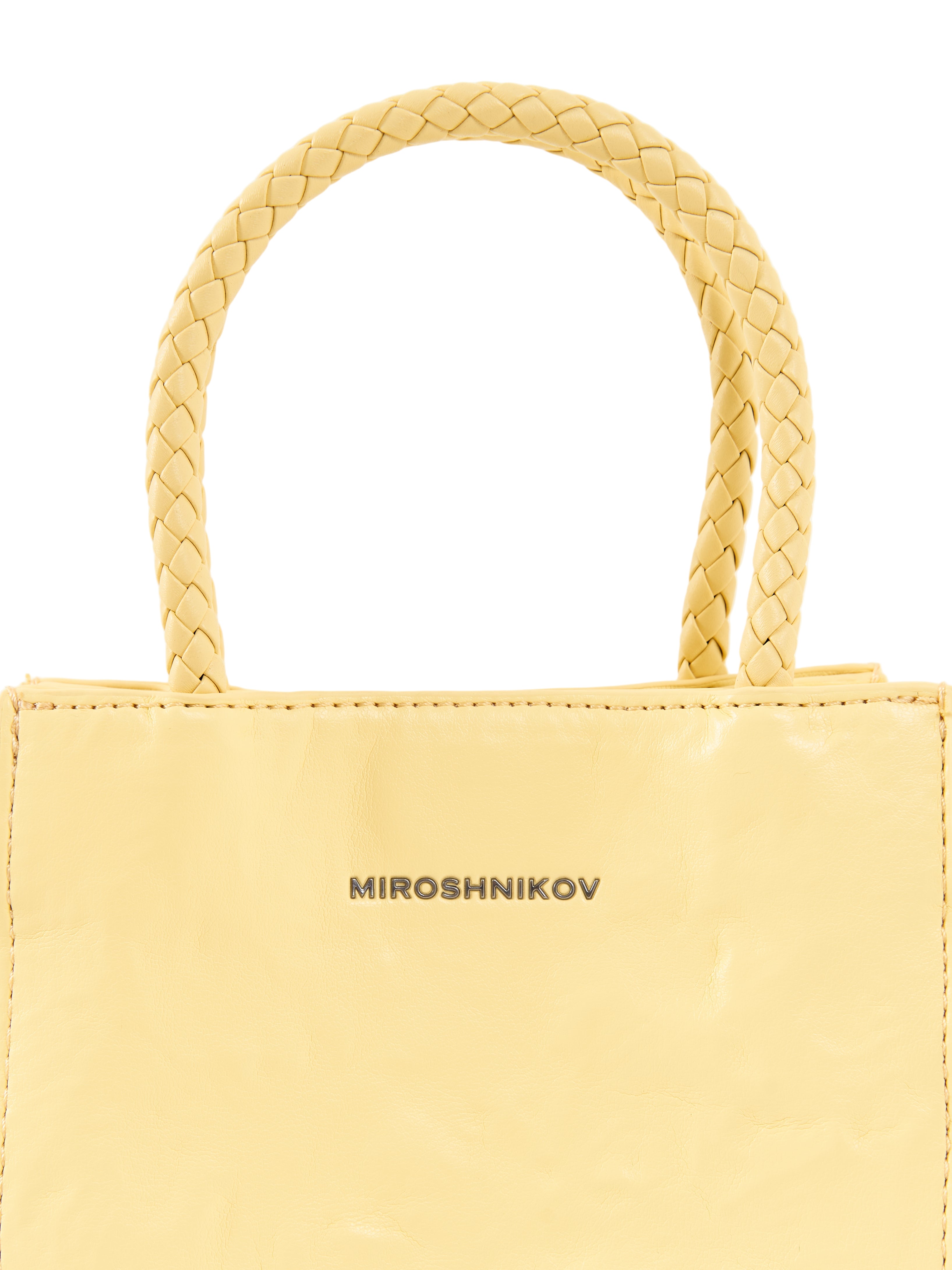 MIROSHNIKOV Mini Shopper — Yellow Glossy