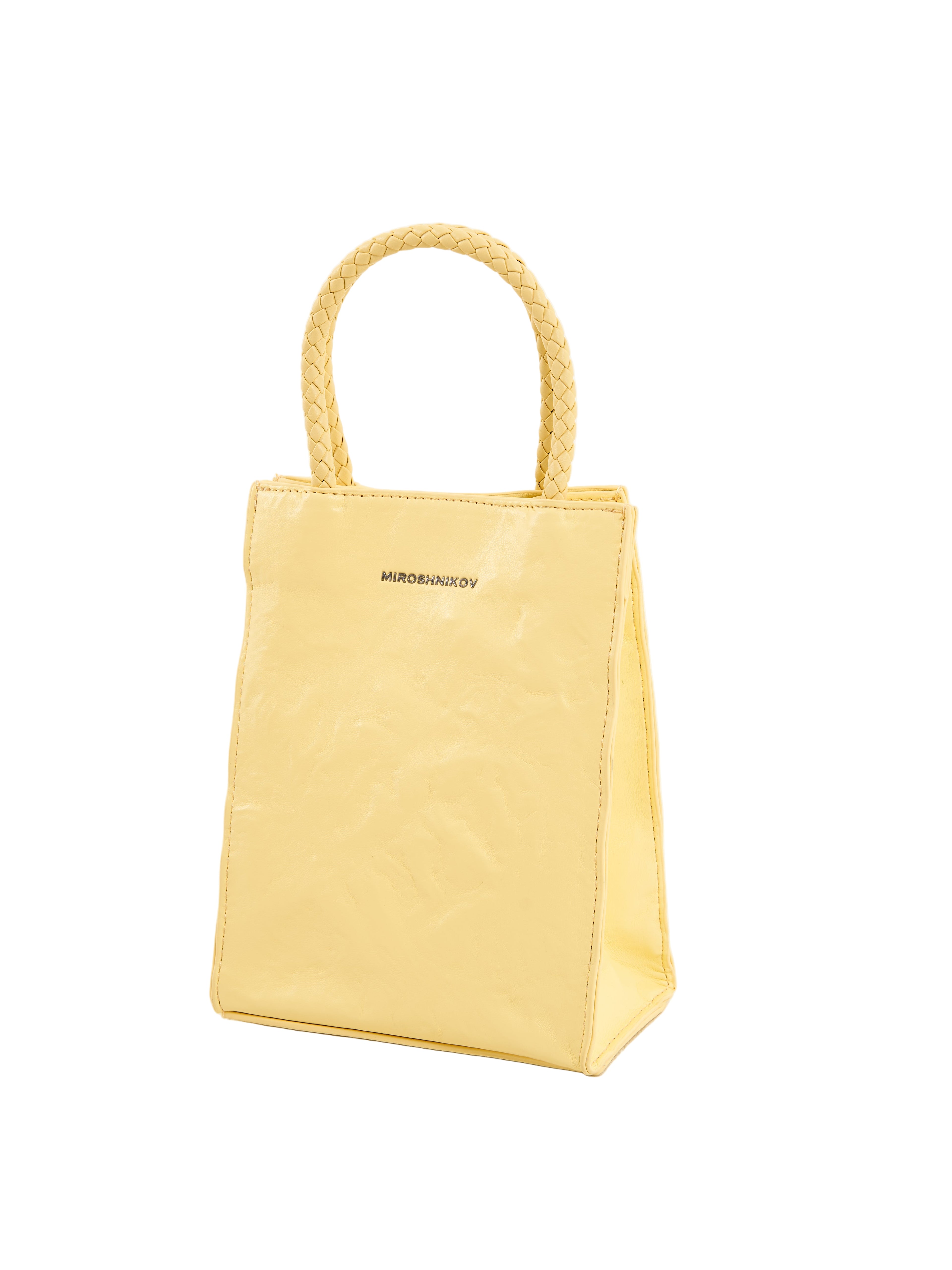 MIROSHNIKOV Mini Shopper — Yellow Glossy