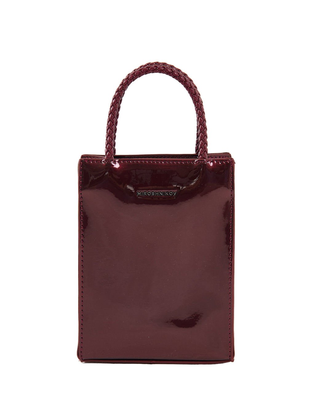 MIROSHNIKOV Mini Shopper — Burgundy Metallic