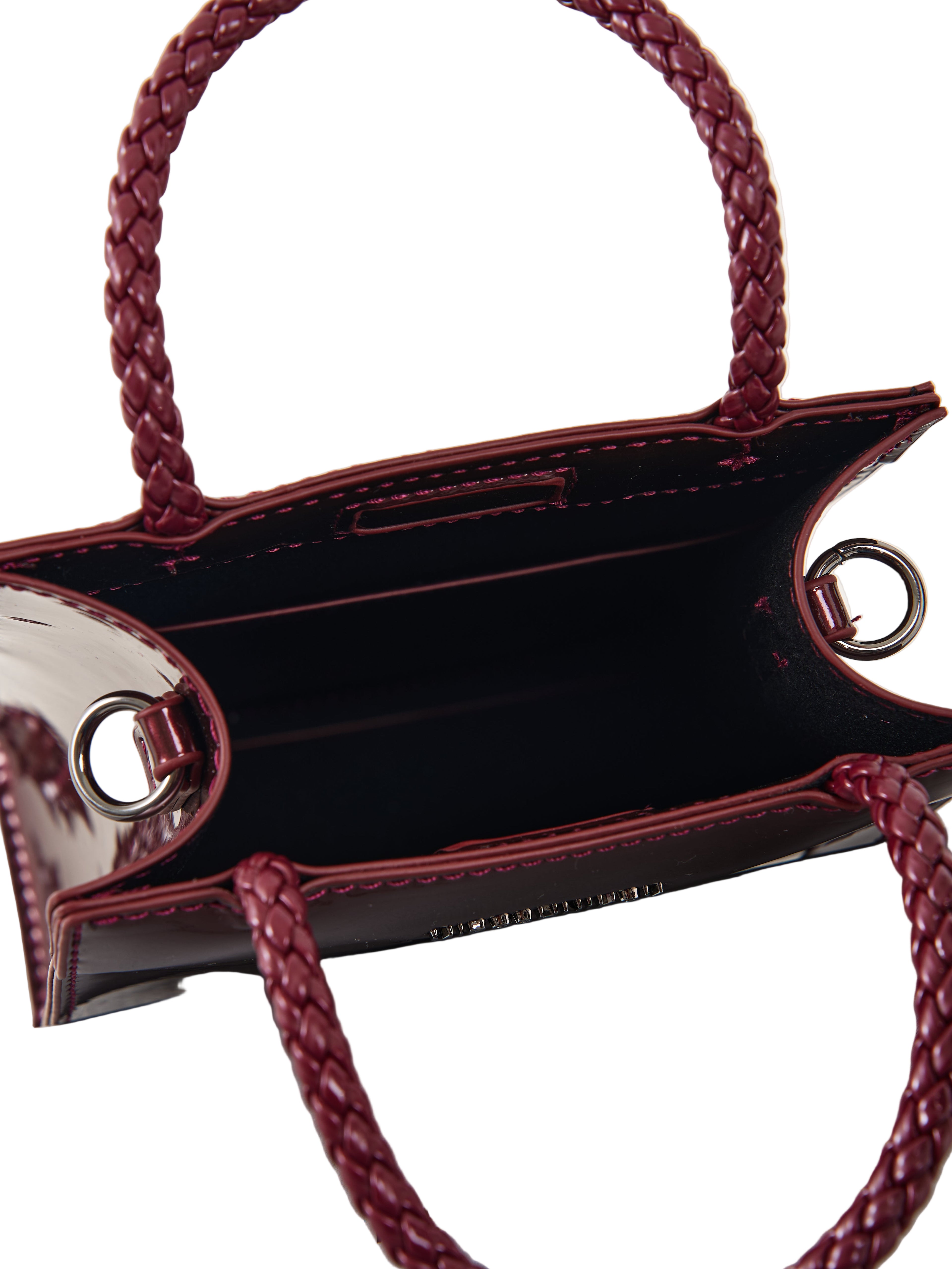 MIROSHNIKOV Mini Shopper — Burgundy Metallic