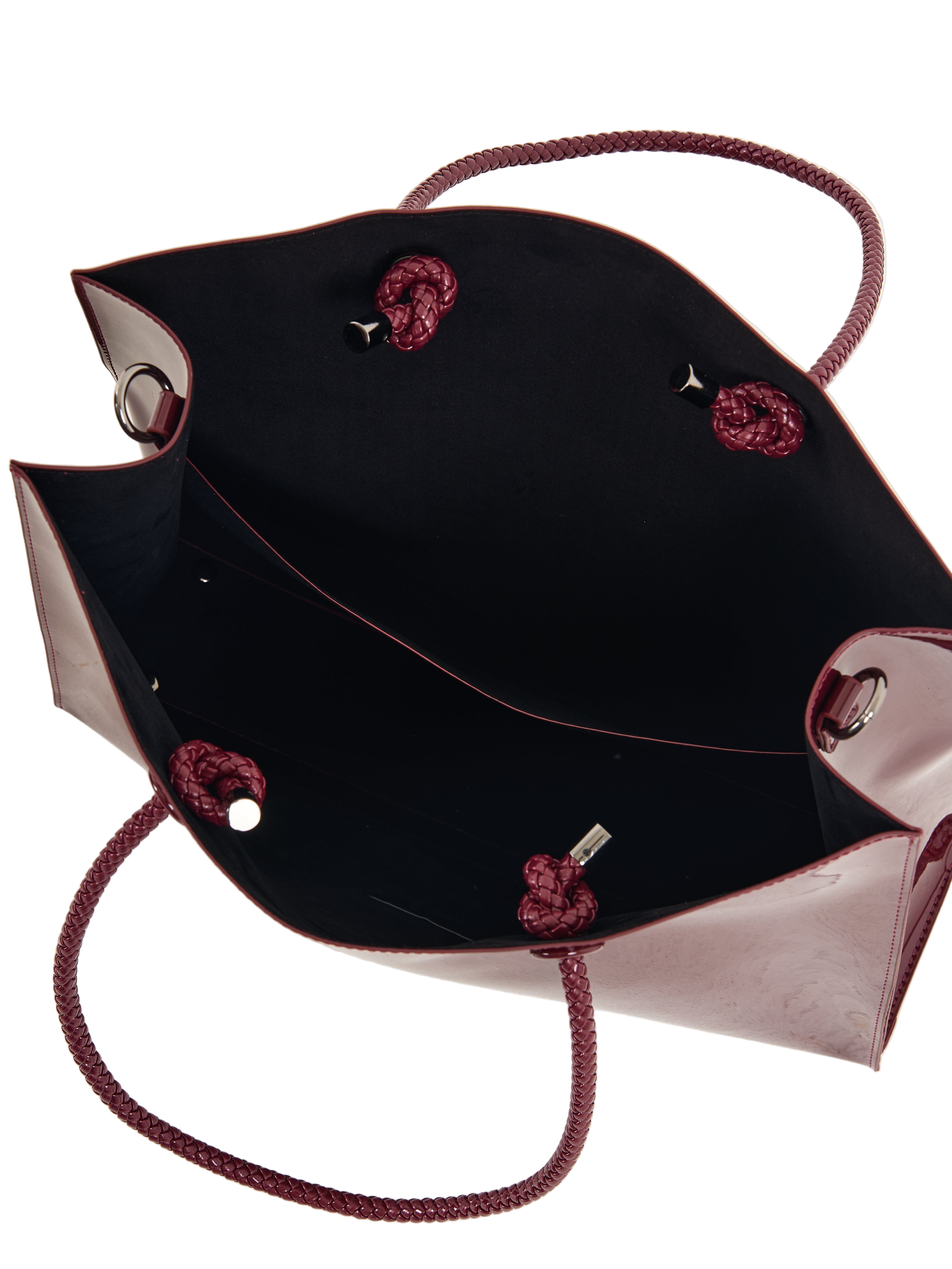 MIROSHNIKOV Large Shopper — Burgundy Metallic