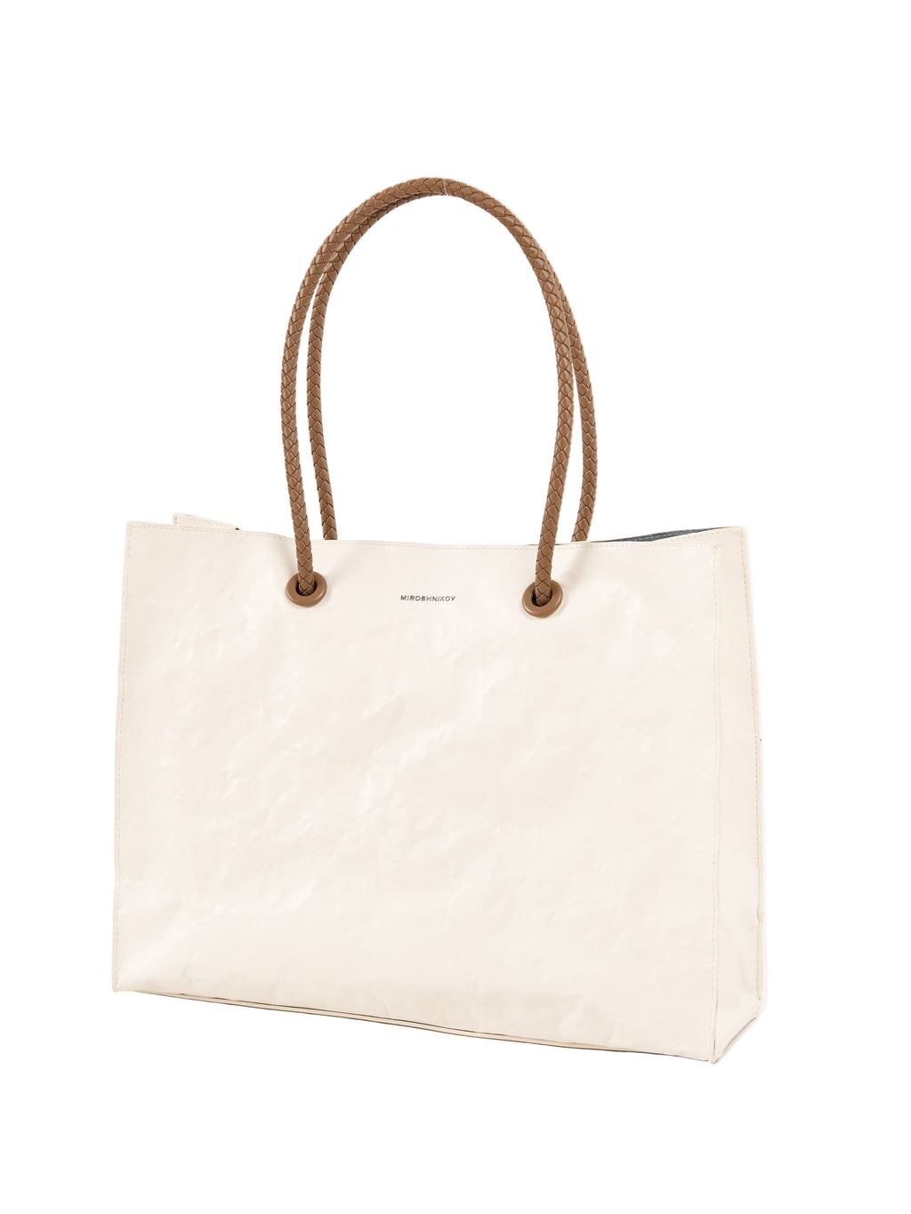 Large Shopper — White / Ecru