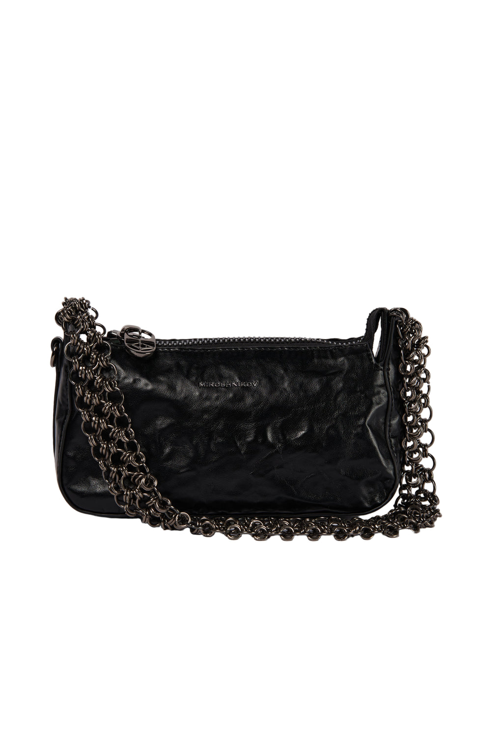 MIROSHNIKOV Bag Mini — Black Glossy Grain