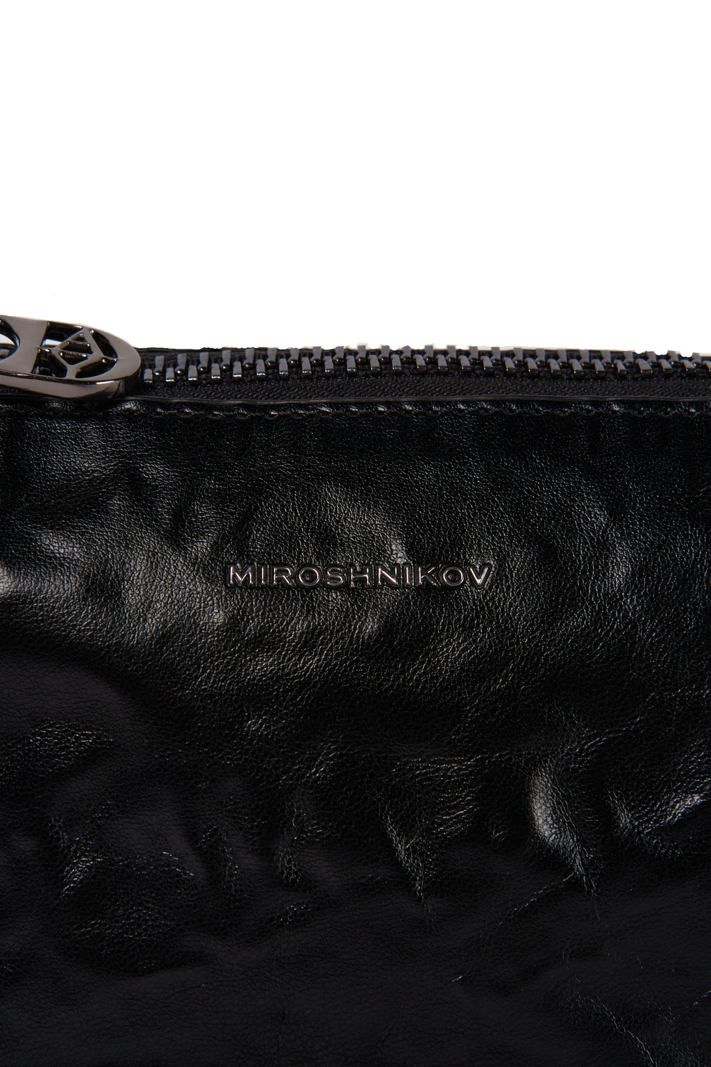 MIROSHNIKOV Bag Mini — Black Glossy Grain