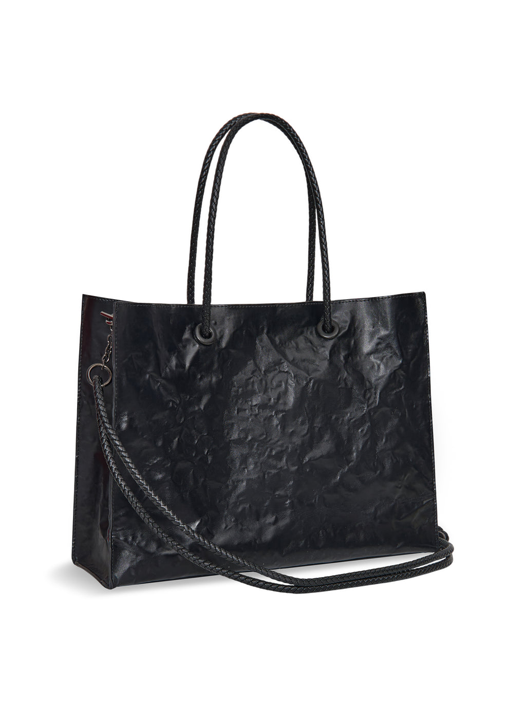 Large Shopper — Black - Red Interior