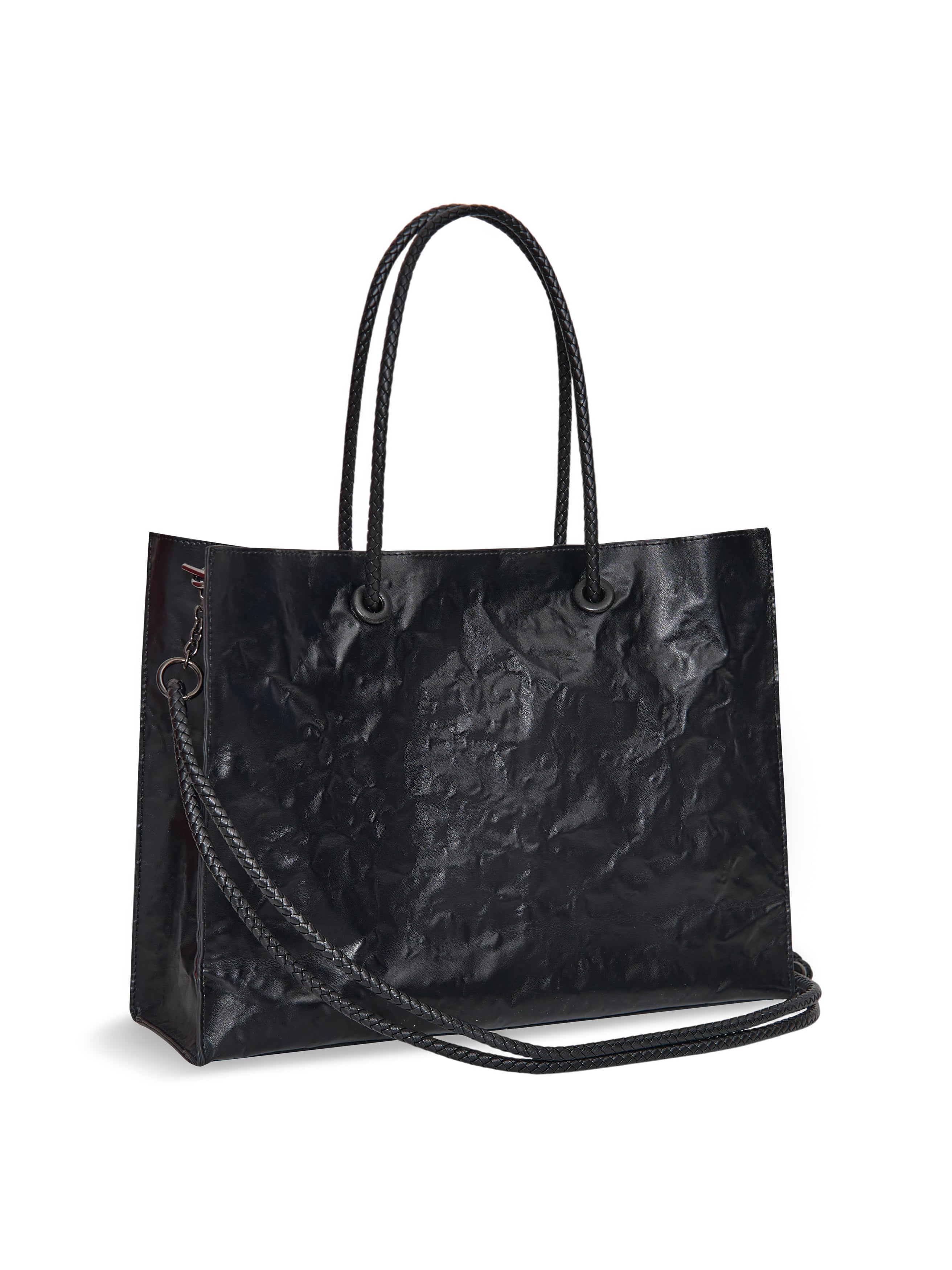 Large Shopper — Black - Red Interior