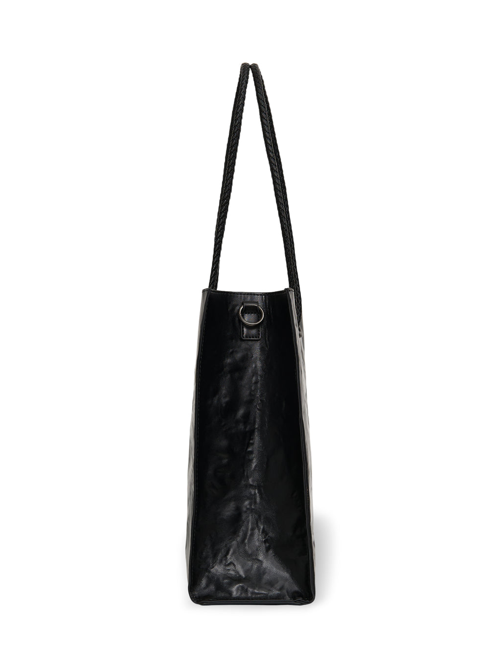 Large Shopper — Black - Leopard Interior