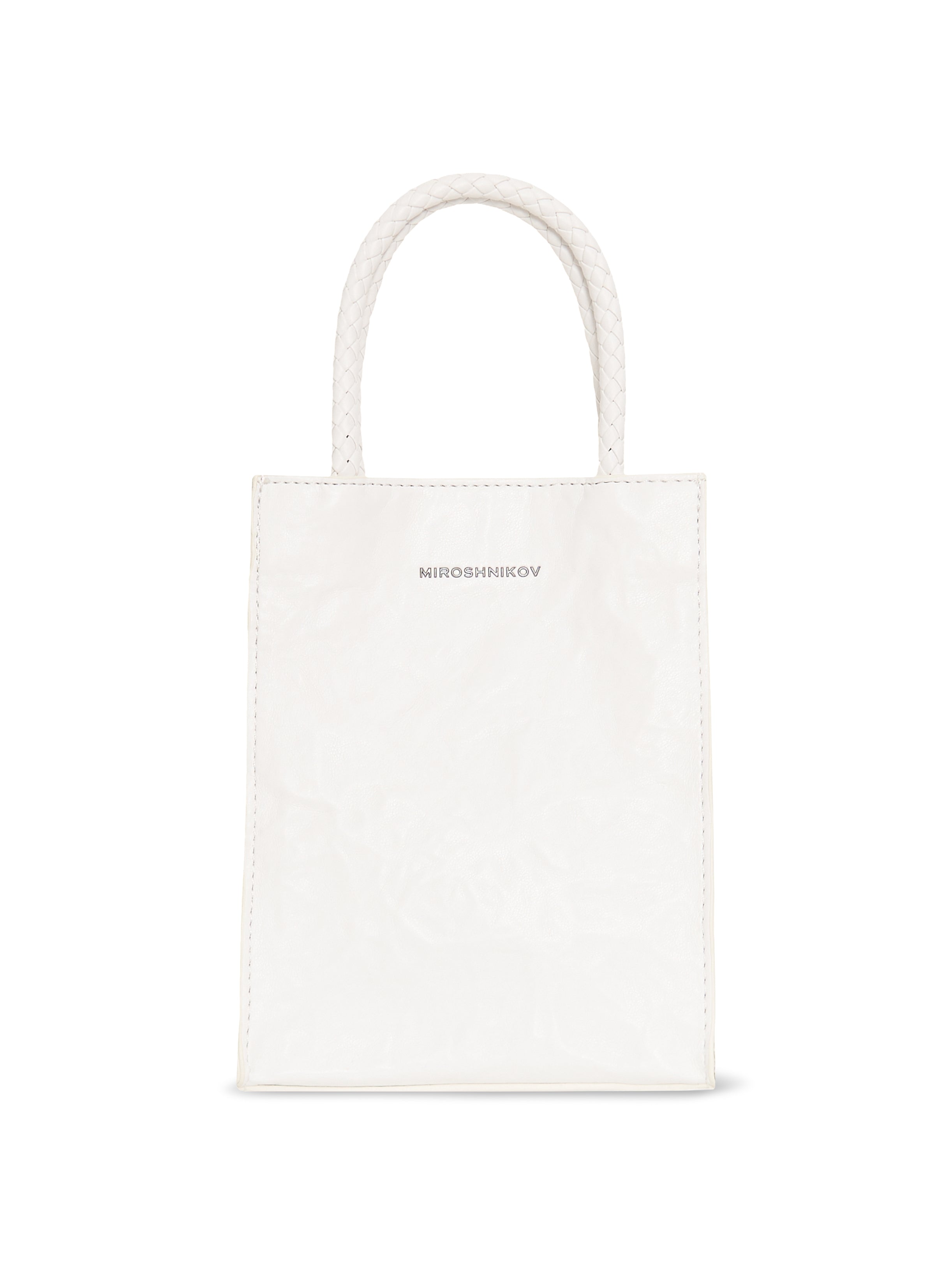 Mini Shopper — White / Ecru