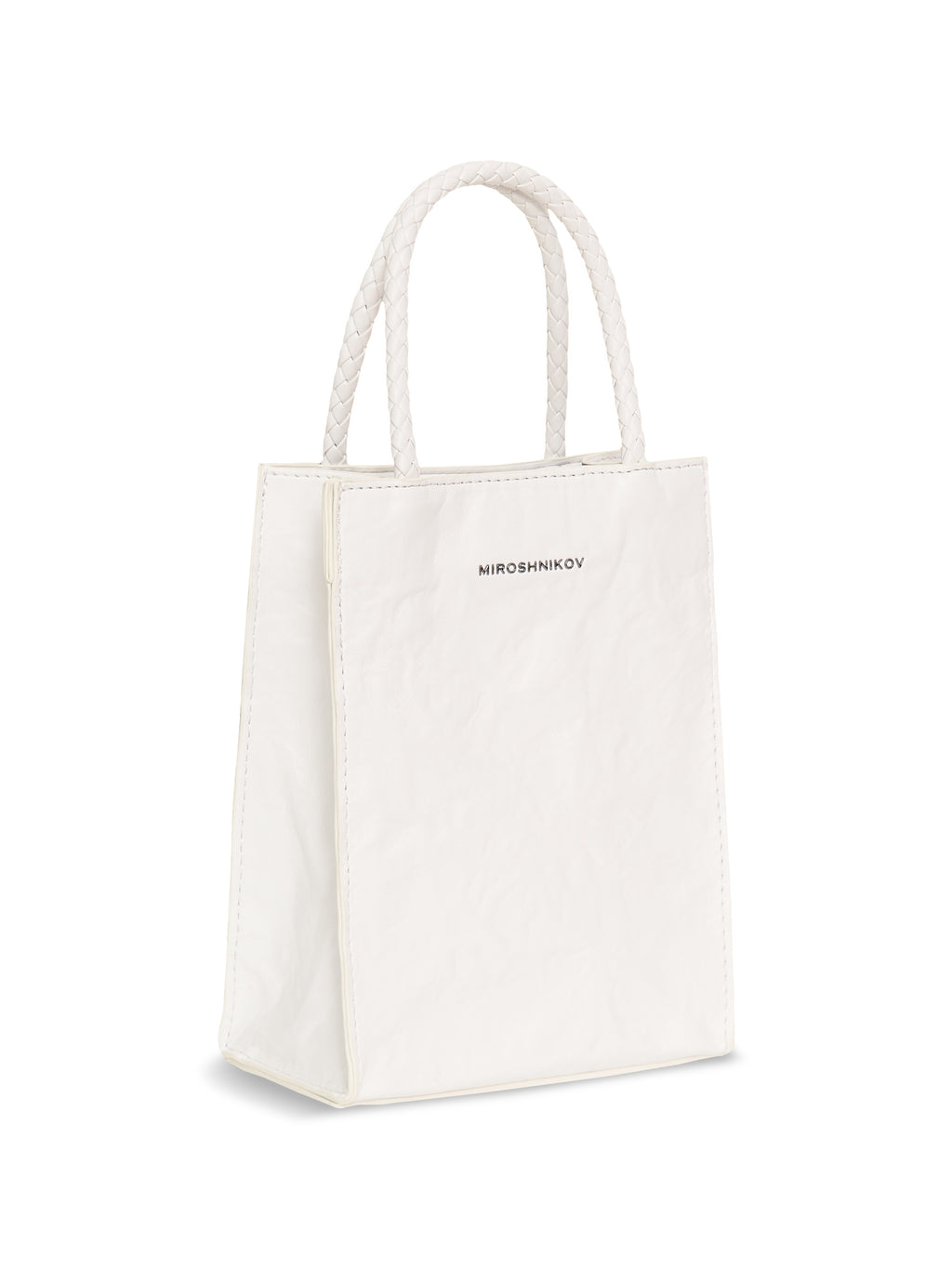 Mini Shopper — White / Ecru