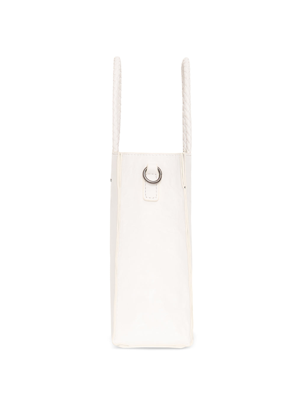 Mini Shopper — White / Ecru