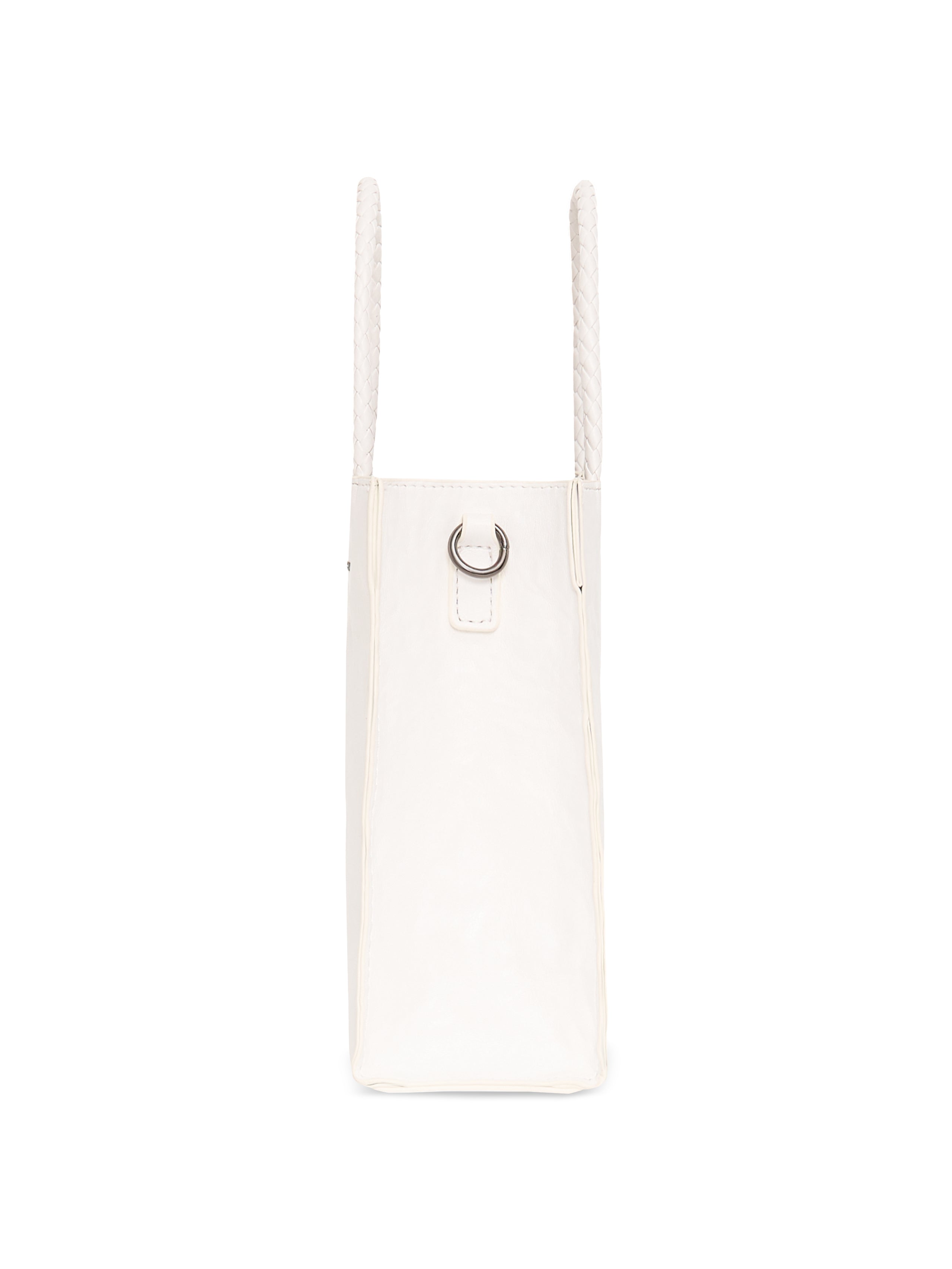 Mini Shopper — White / Ecru