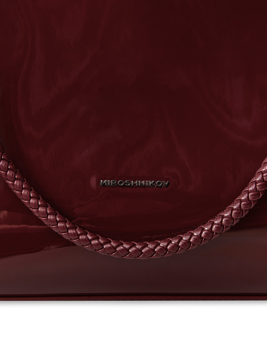 Large Shopper — Burgundy Metallic