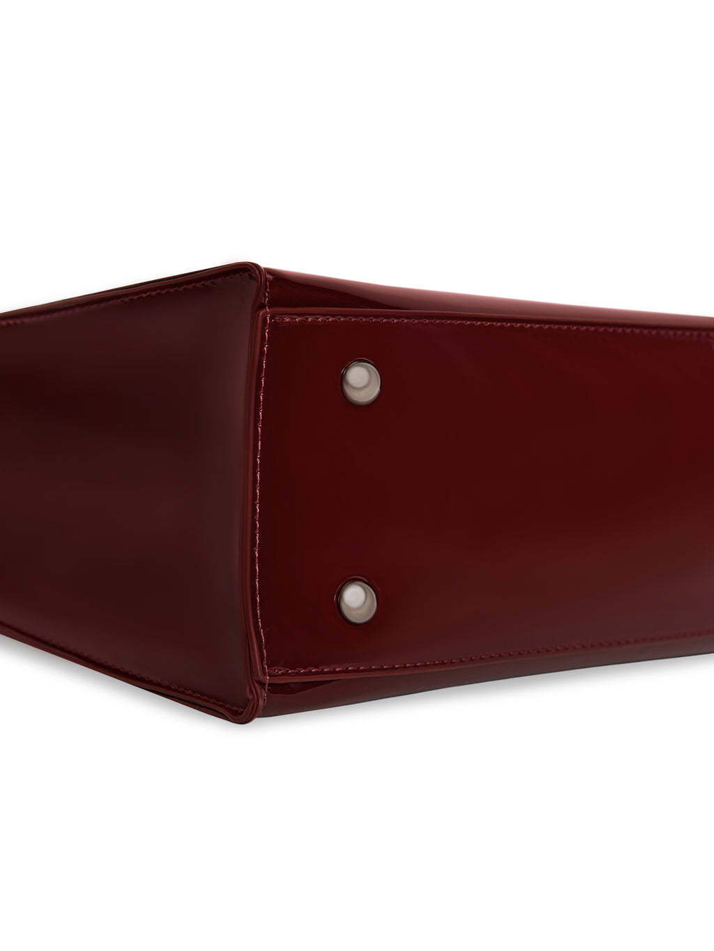 Large Shopper — Burgundy Metallic