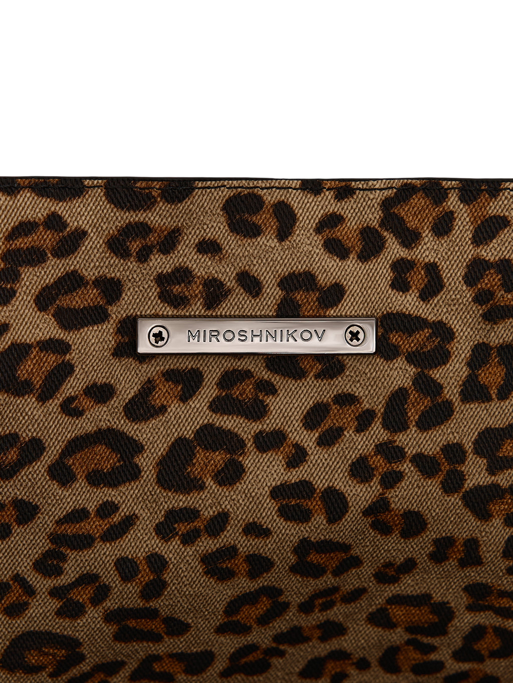 Large Shopper — Black - Leopard Interior