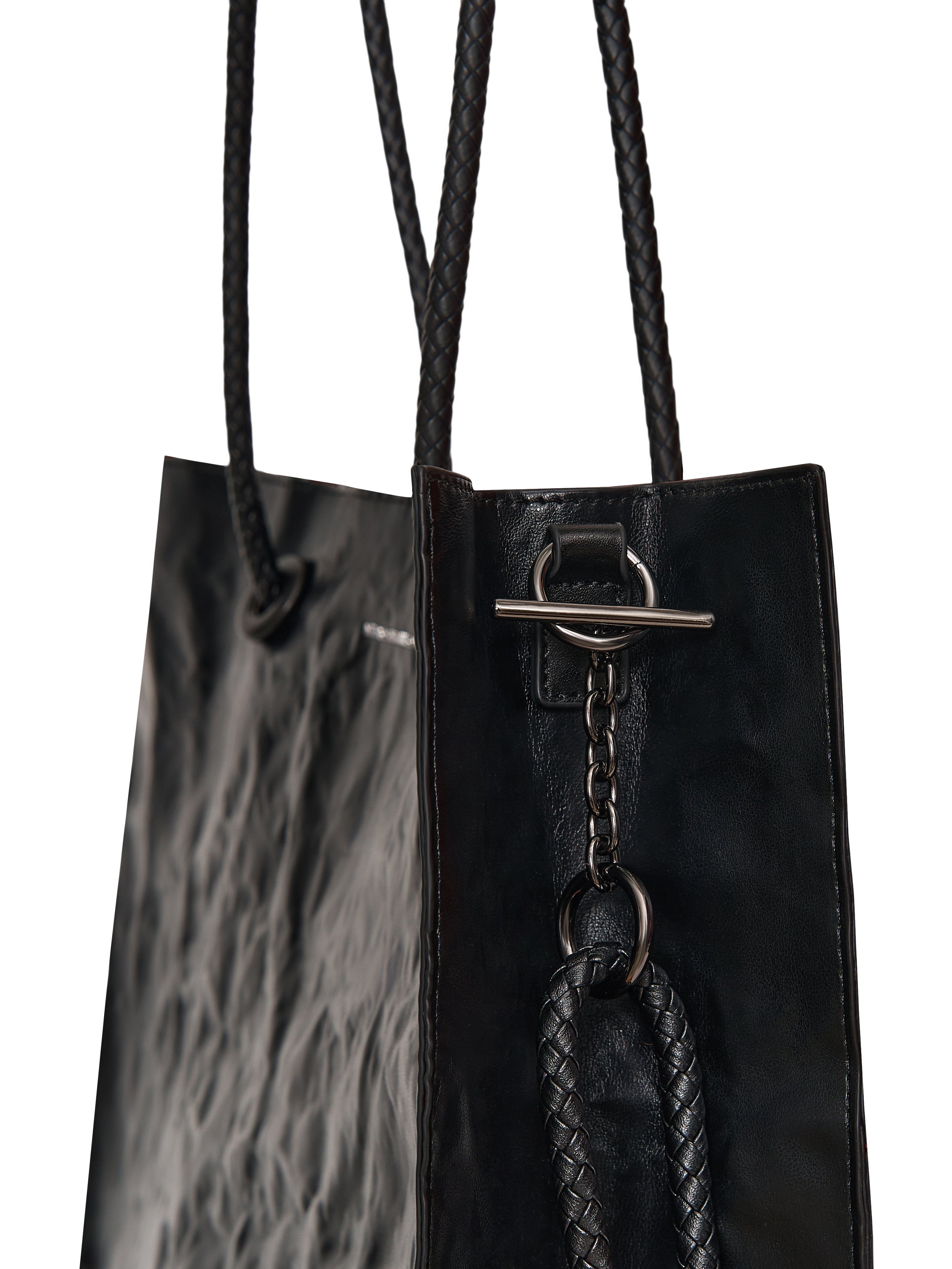 Large Shopper — Black - Red Interior