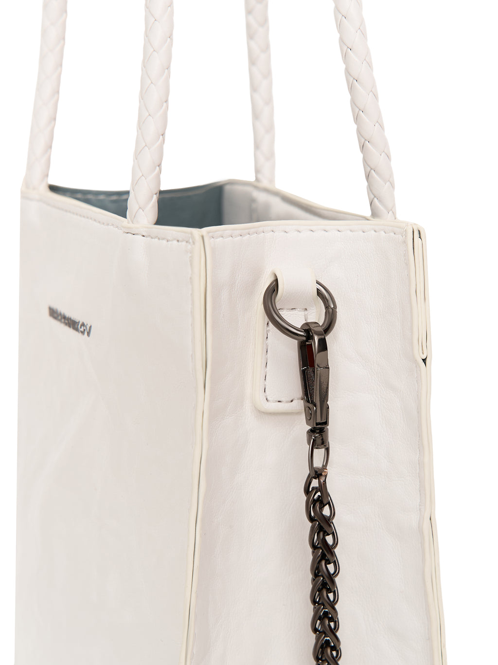 Mini Shopper — White / Ecru