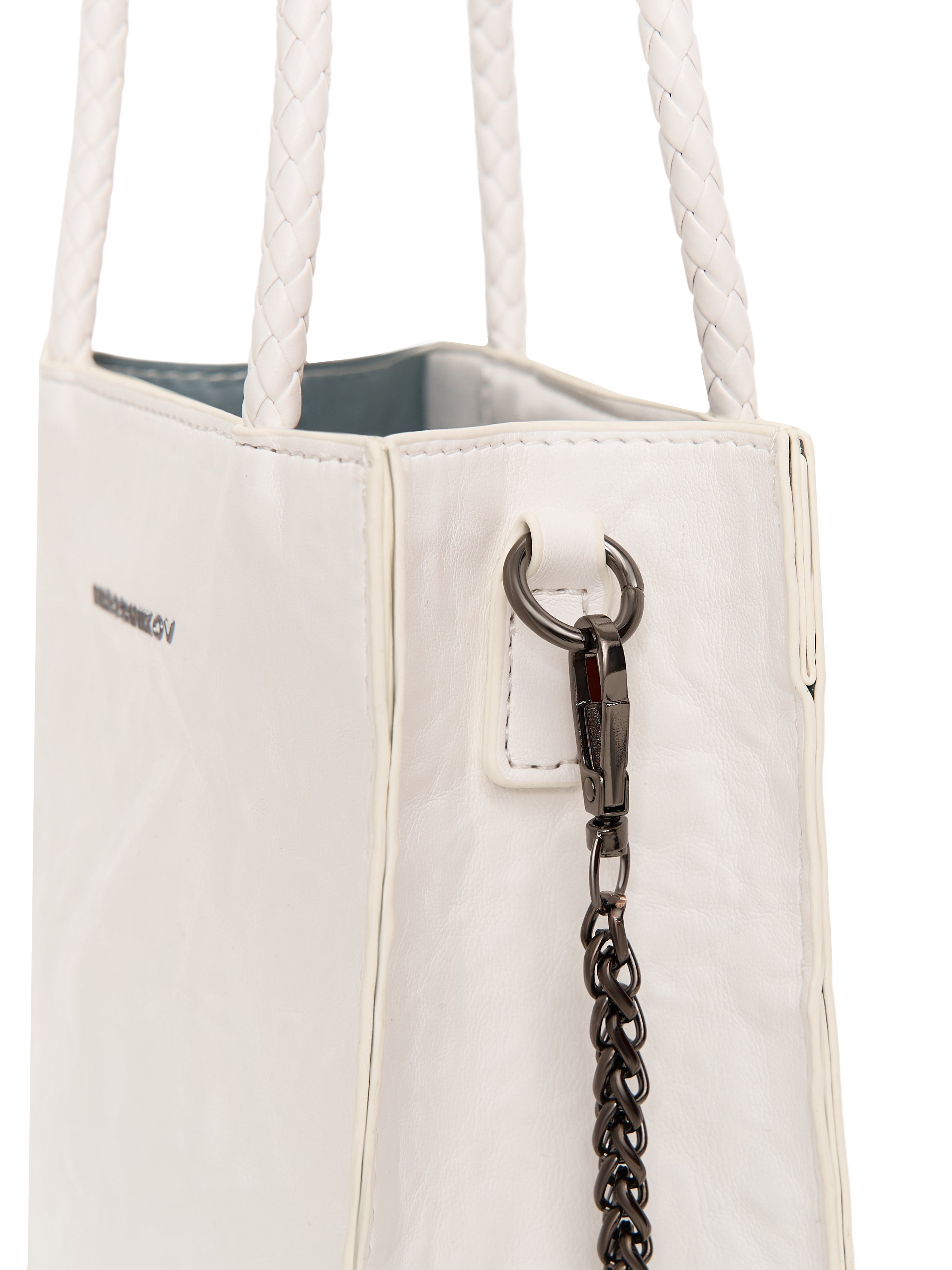 Mini Shopper — White / Ecru