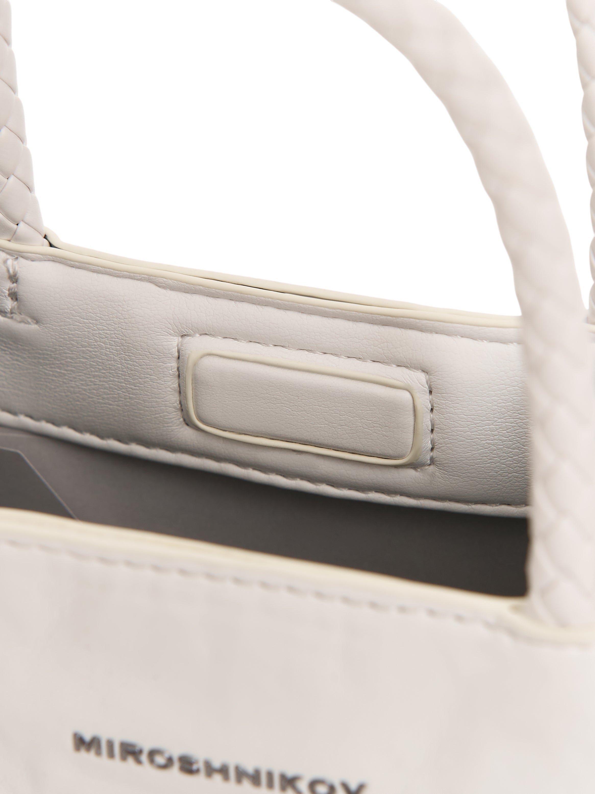 Mini Shopper — White / Ecru