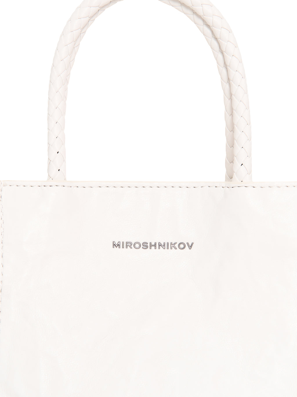Mini Shopper — White / Ecru