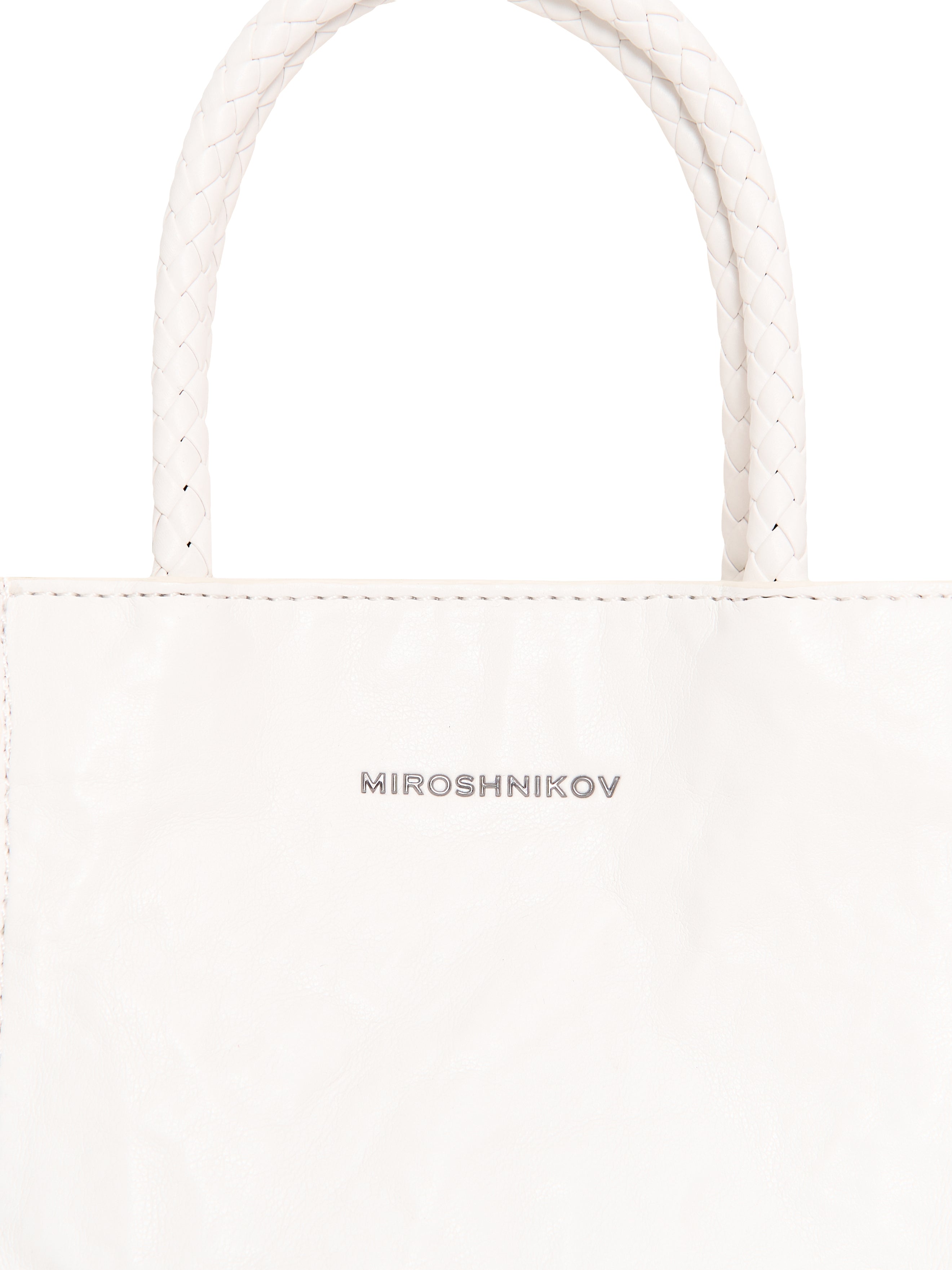 Mini Shopper — White / Ecru