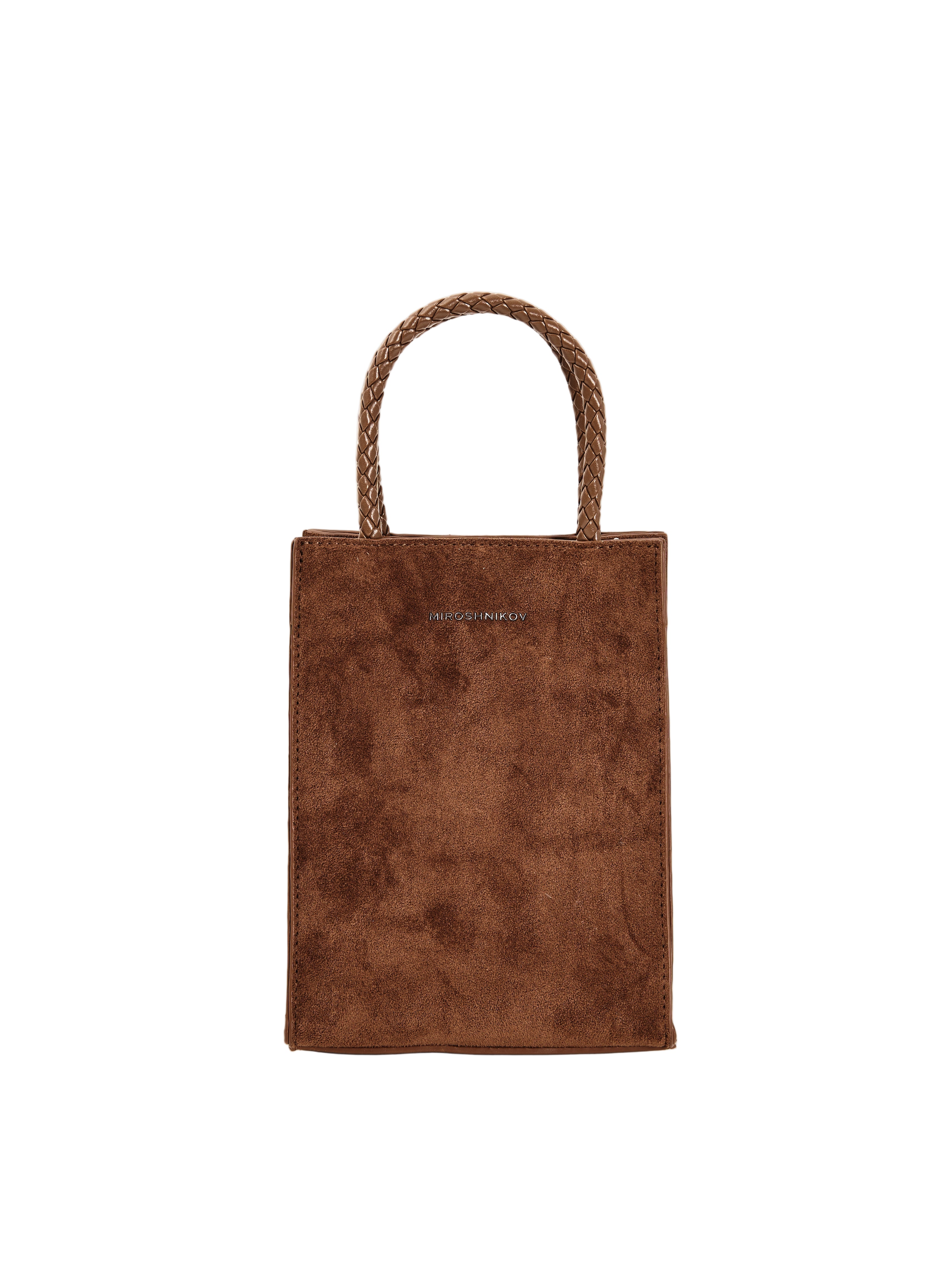 MIROSHNIKOV Mini Shopper — Camel / Sand Suede