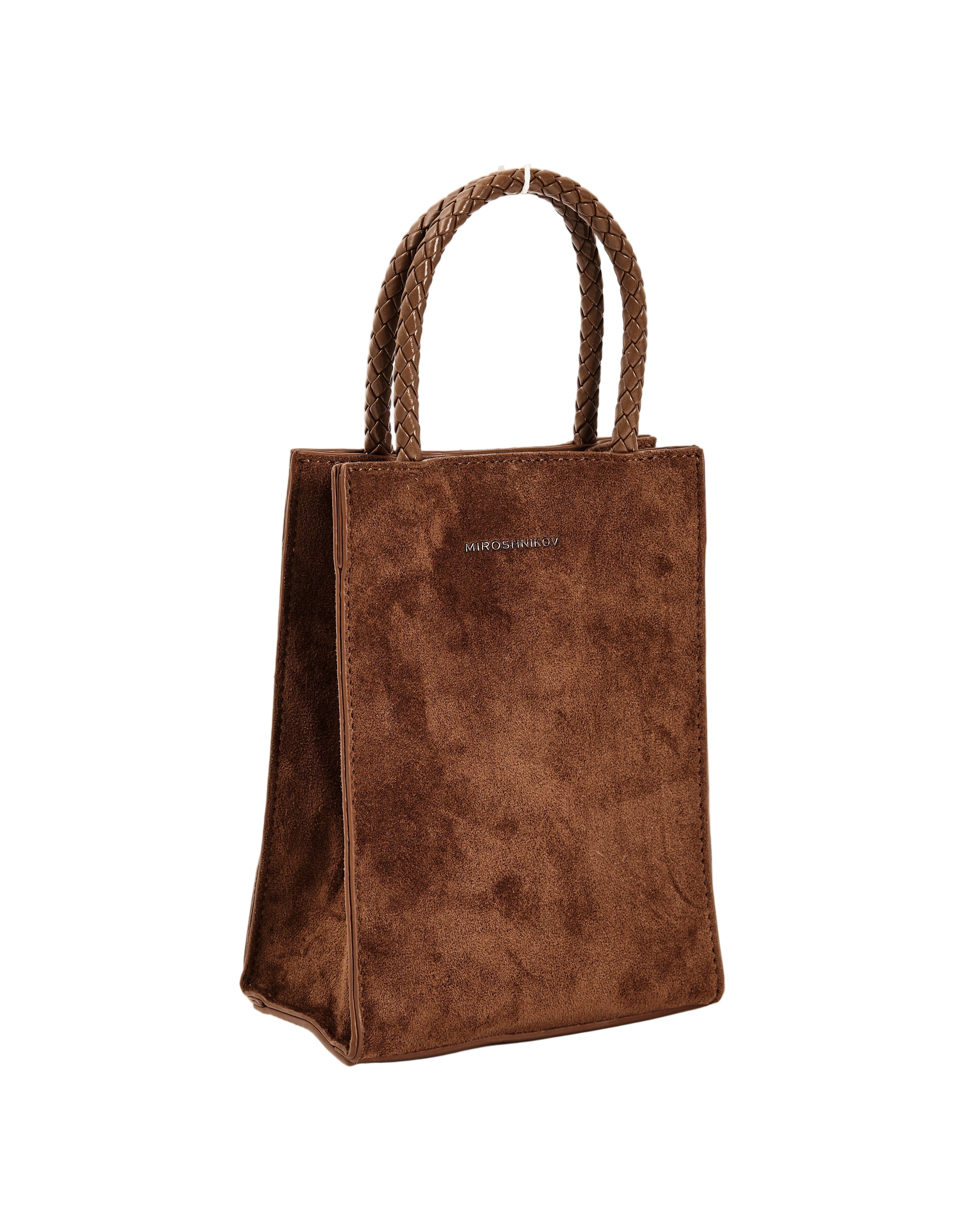 MIROSHNIKOV Mini Shopper — Camel / Sand Suede