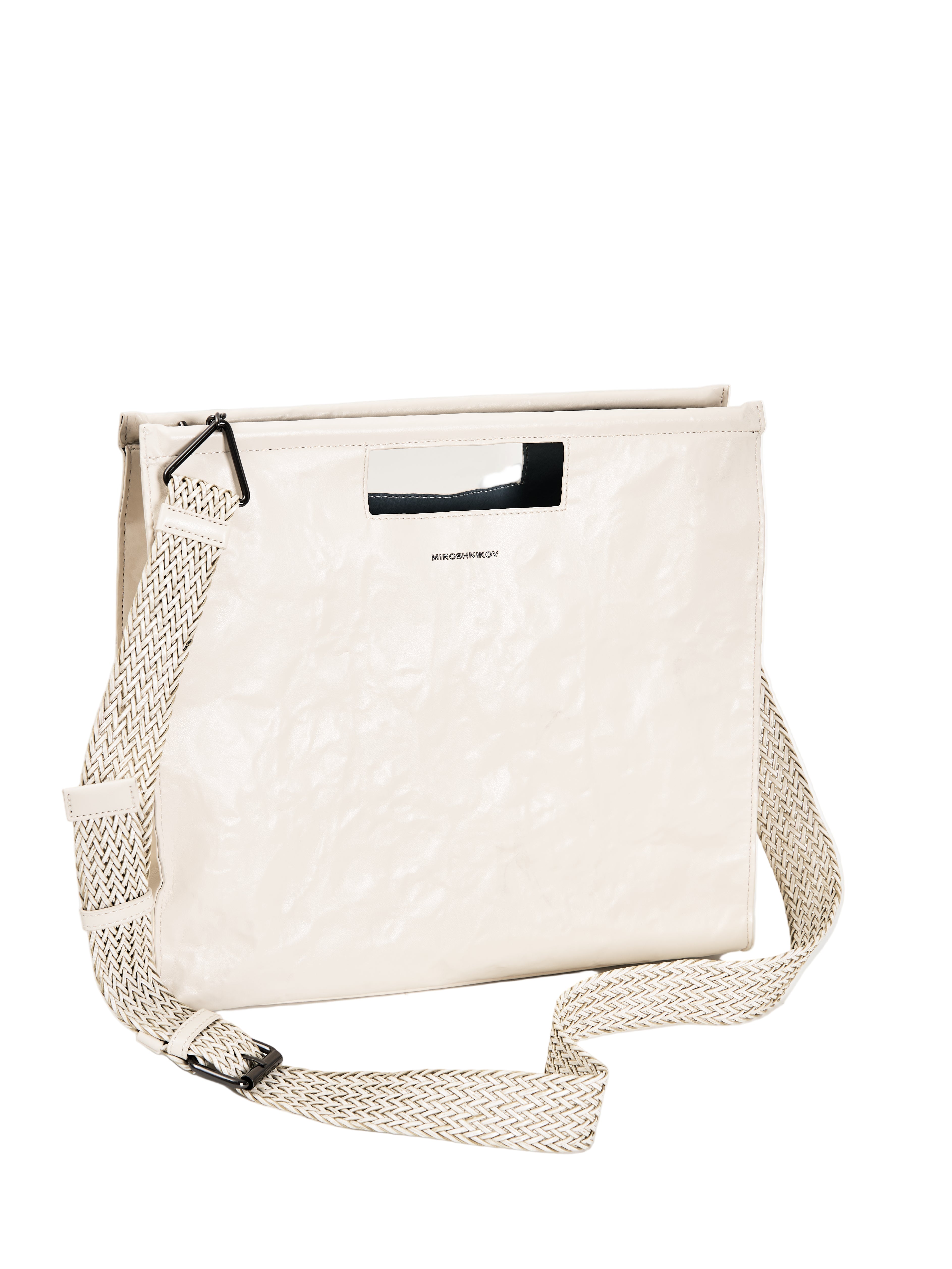 MIROSHNIKOV Tote — White AluSkin