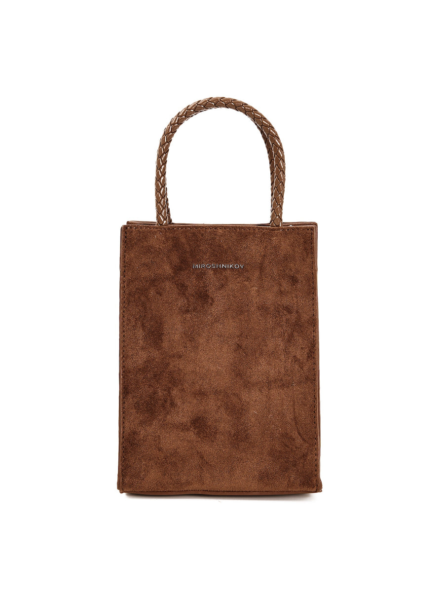 Mini Shopper – Camel Suede