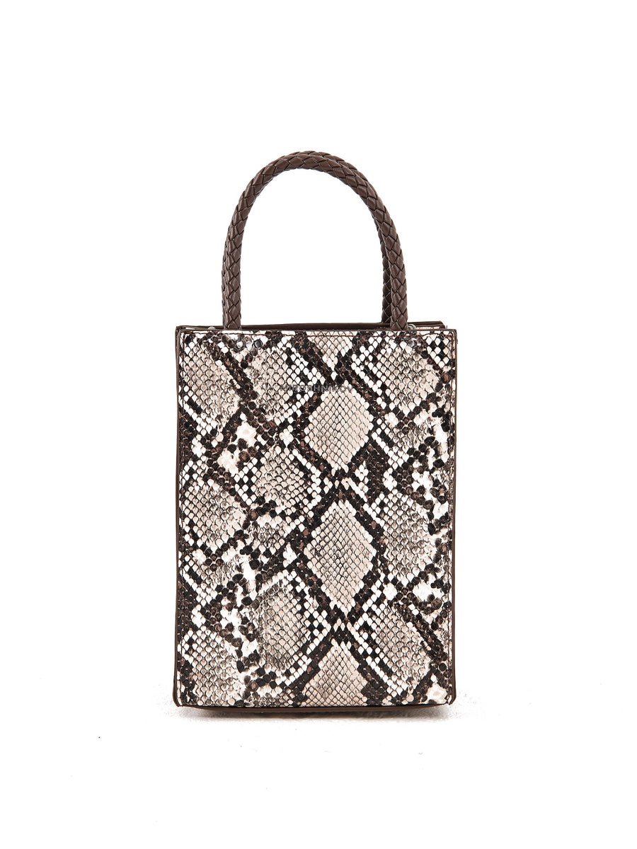 Mini Shopper — Python Beige